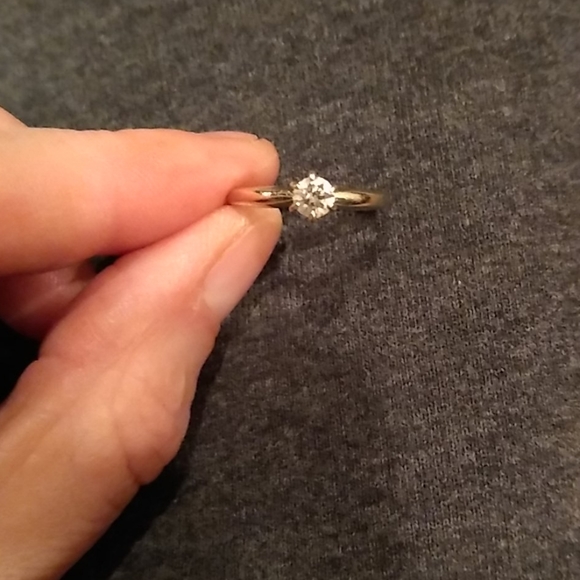 unknown Jewelry - Diamond Engagement ring, 14kt white gold, Natural Diamond, Wedding